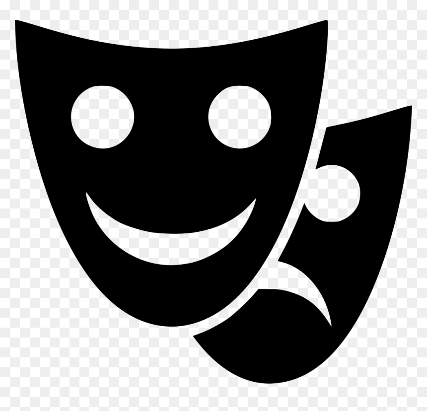 Icon Theatre Png - Black Smiley Logos, Transparent Png - theatre png
