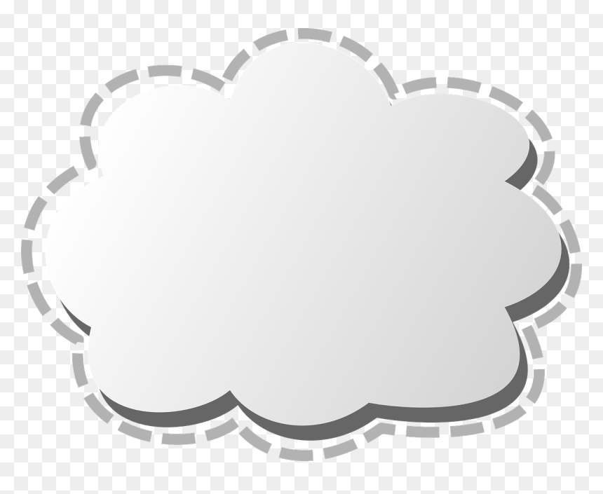 White Cloud Frame Png, Transparent Png - white dots png