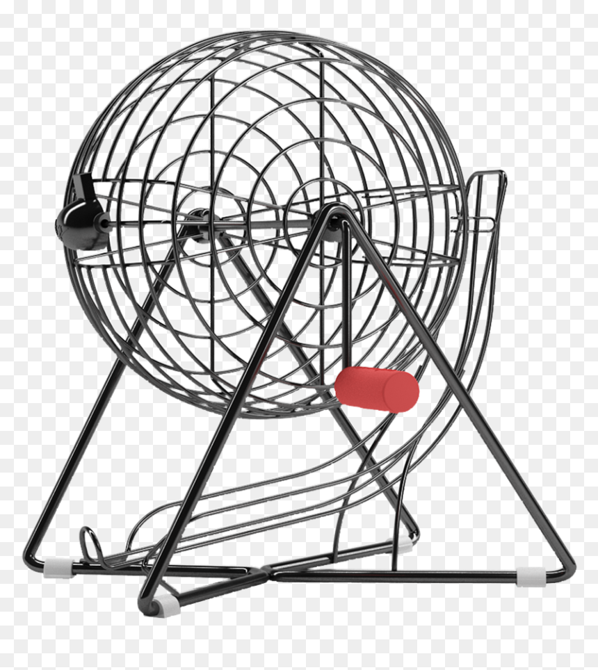 Professional-use Small Black Bingo Cage, Cage Only - North Cape, HD Png Download - bingo balls png