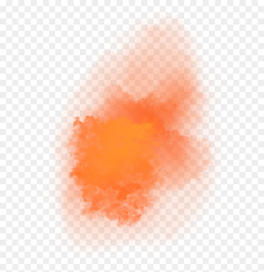 #freetoedit #orange #smoke - Watercolor Paint, HD Png Download - orange smoke png