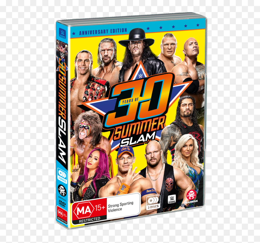 30 Years Of Summerslam - Wwe Dvd 2018, HD Png Download - summerslam png