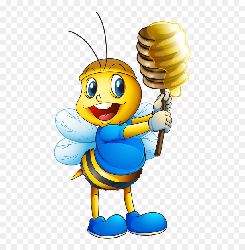 Png Bee Animation , Png Download - Clip Art Of Honey Bee, Transparent Png - animation png