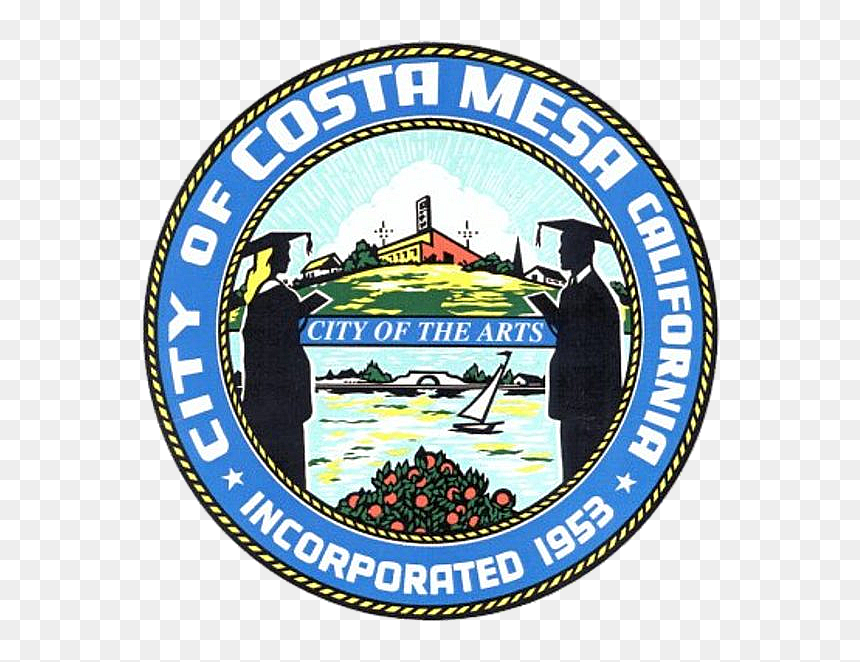 Seal Of Costa Mesa, California - City Of Costa Mesa Logo, HD Png Download - mesa png