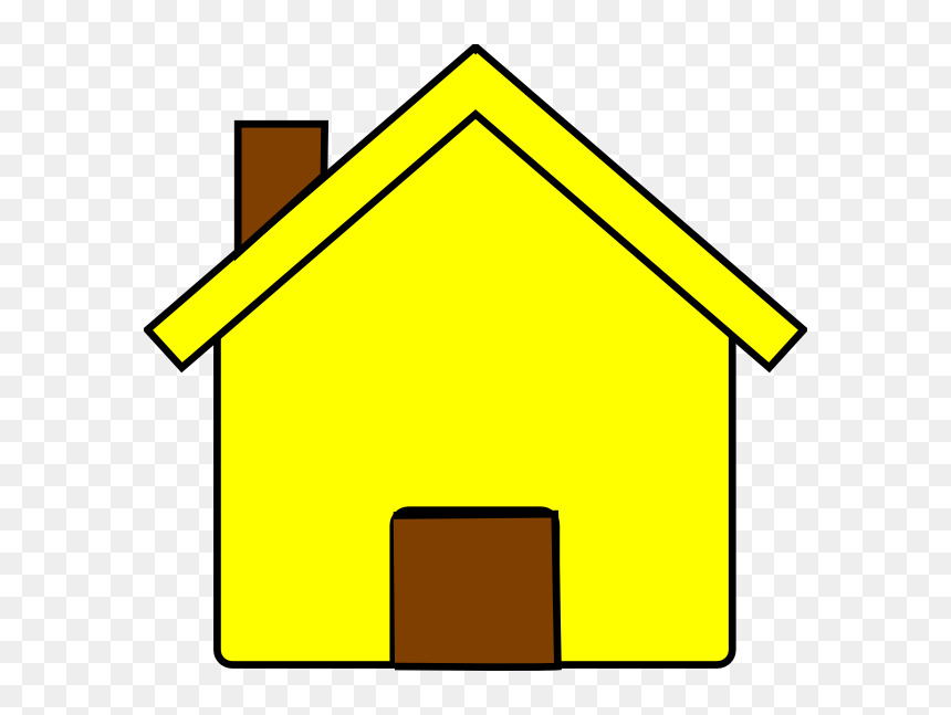 A Frame House Clipart Vector Free Library Yellow House, HD Png Download - home icon vector png