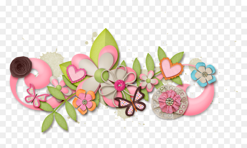 Transparent Brillos Png - Marco Con Mariposas Y Flores, Png Download - brillos png