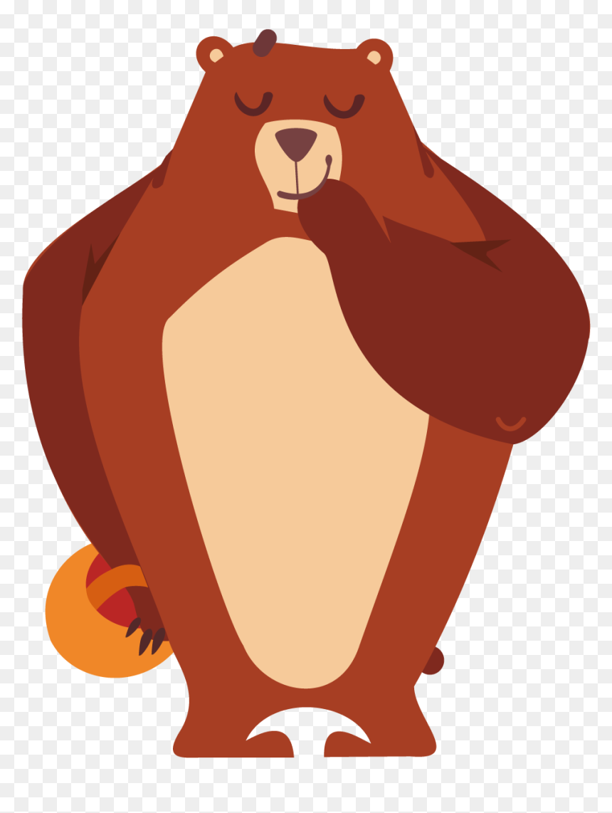 Png Brown Bear Tiger Giant Art Royalty - Bears, Transparent Png - masha and the bear png