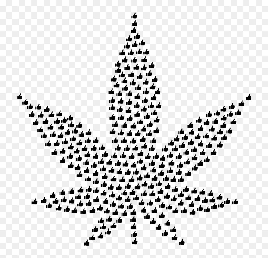 Plant,leaf,symmetry, HD Png Download - marihuana png