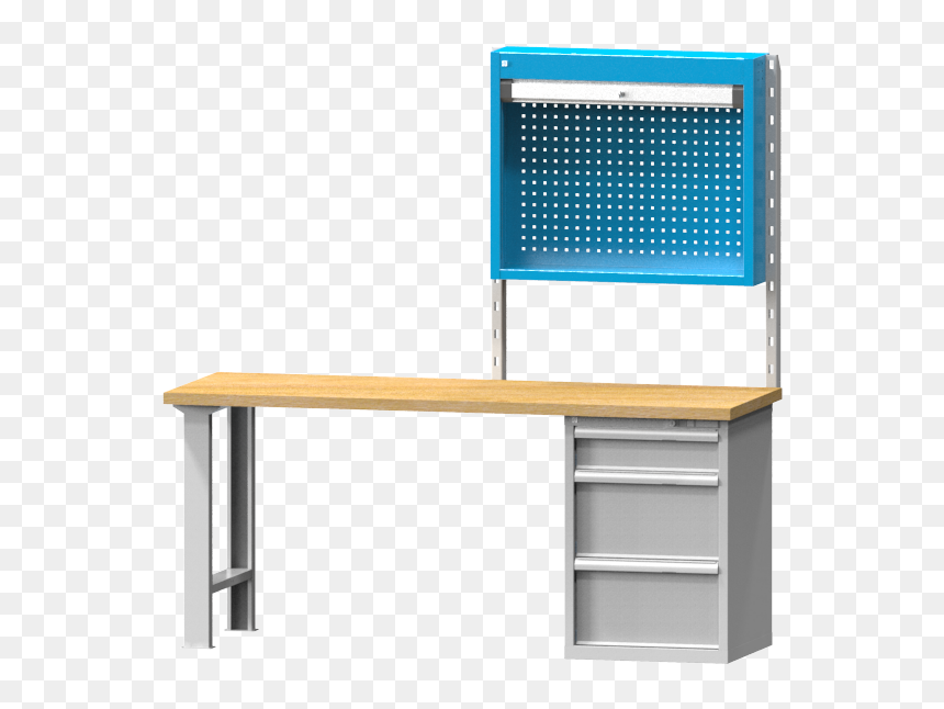 Cabinet With Roller Shutter Between Columns - Computer Desk, HD Png Download - shutter png