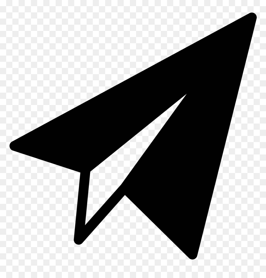 Paper Airplane Vector Png - Icon Png Paper Plane, Transparent Png - airplane vector png