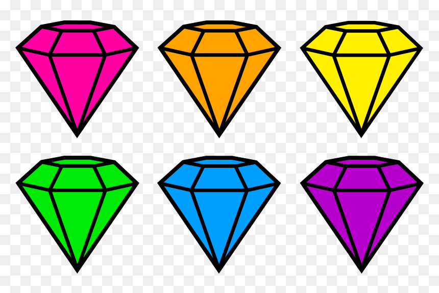 Clip Art Design Of - Jewel Clipart, HD Png Download - neon line png