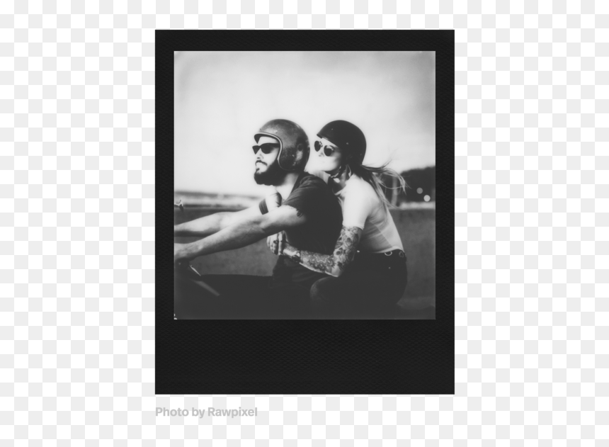 Polaroid Black And White Film Itype, HD Png Download - film frame png