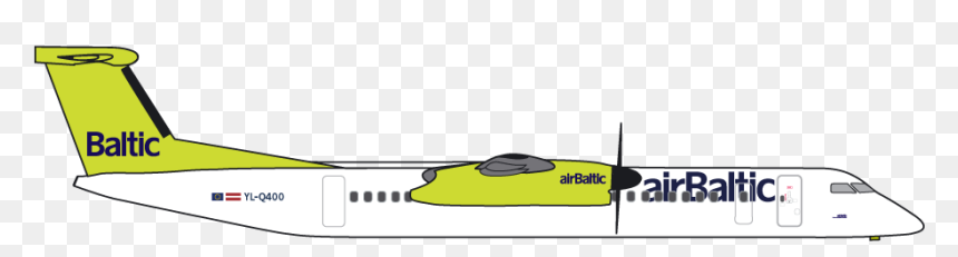 Dh4 Air Baltic, HD Png Download - airplane vector png
