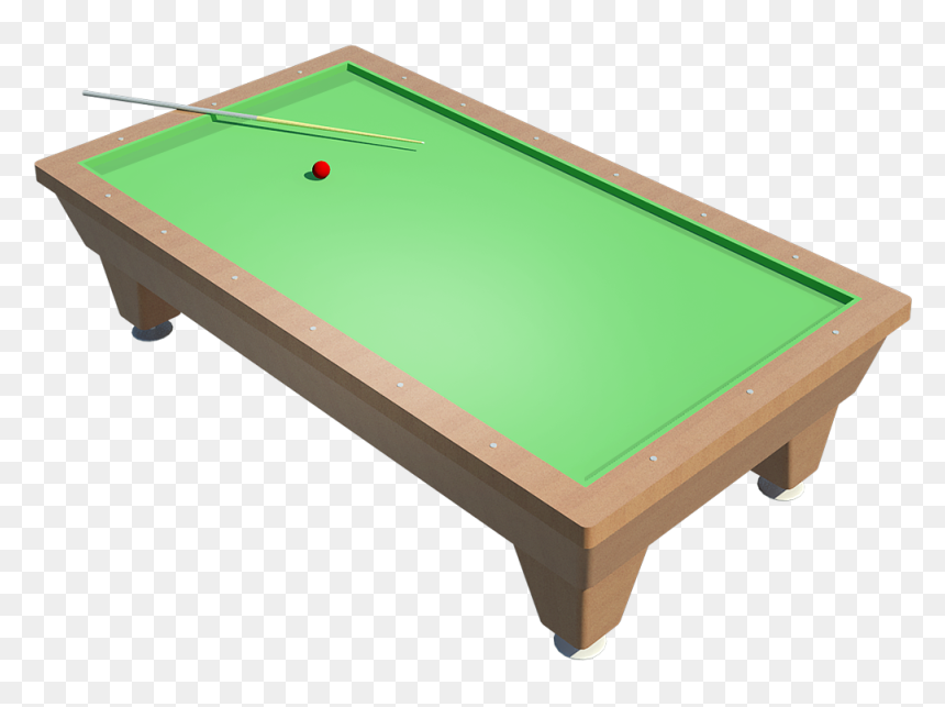 Pool Table 2 3d View - Billiard Table, HD Png Download - pool table png