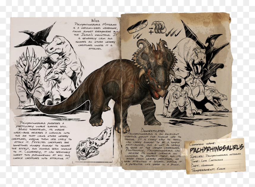 Pachyrhinosaurus Ark, HD Png Download - fart cloud png