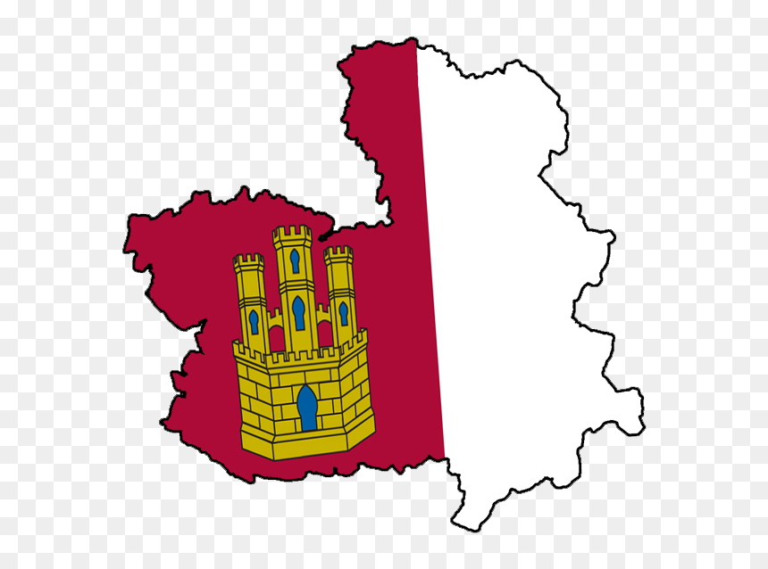 Castilla La Mancha Flag, HD Png Download - mancha png