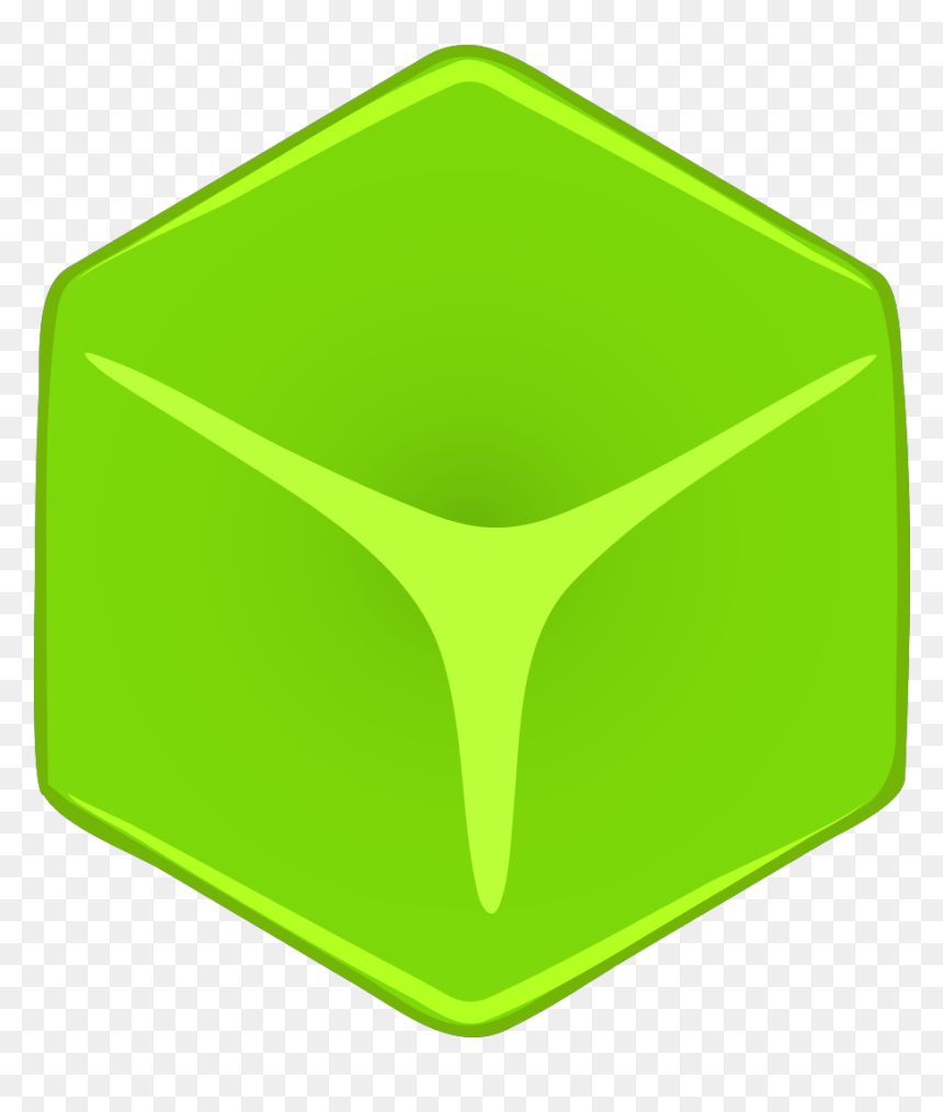 Green 3d Cube Svg Clip Arts - Cube Vert Png, Transparent Png - 3d cube png