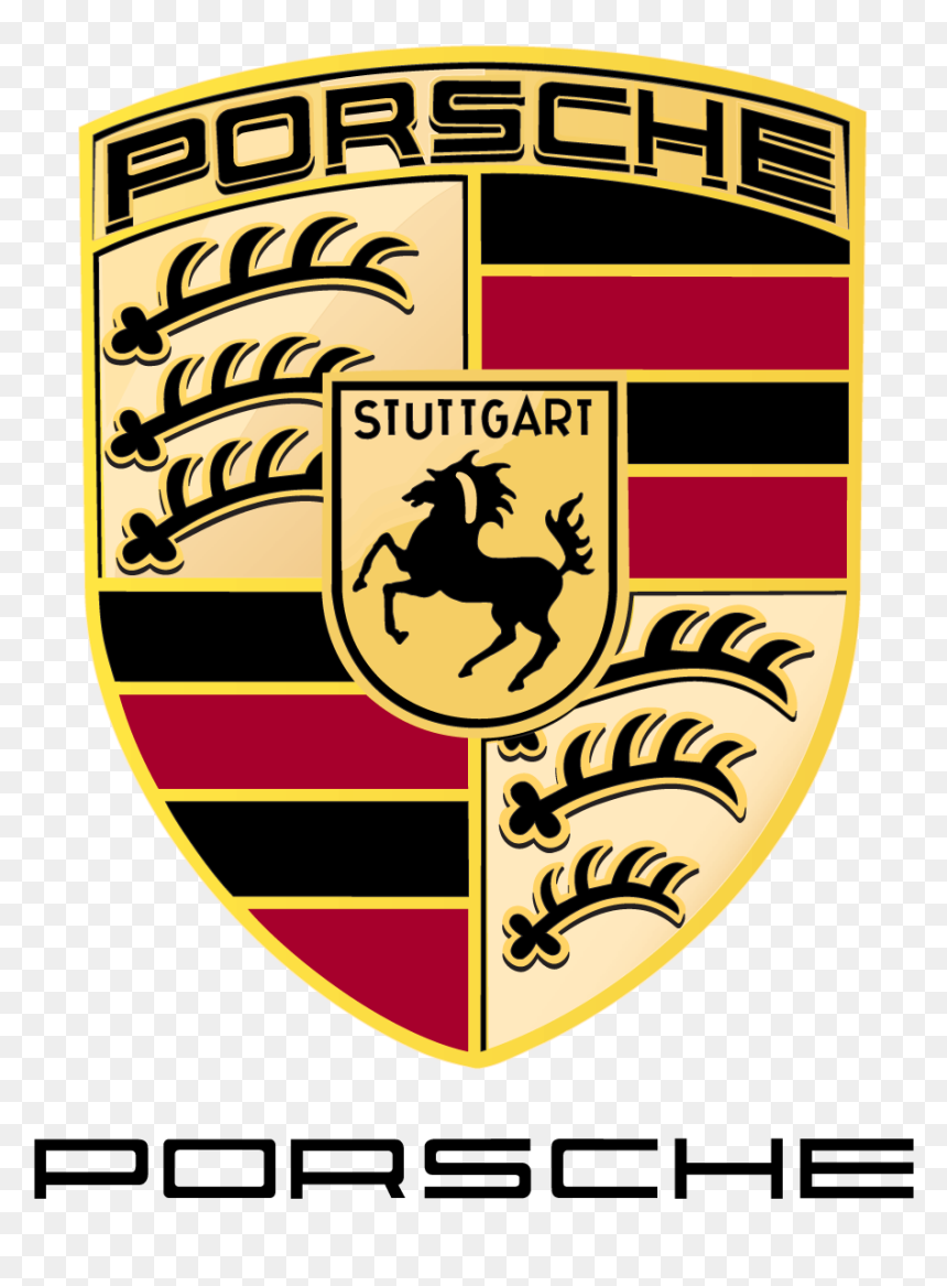 Porsche Logo Shield Emblem Vector Free Vector Silhouette - Vector Porsche Logo Png, Transparent Png - shield vector png