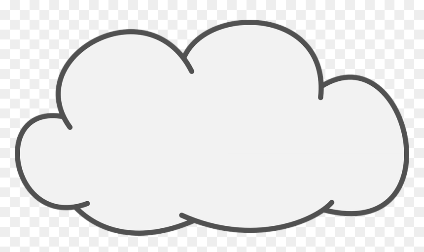 Cloud Clip Art Black Background, HD Png Download - nuvem png