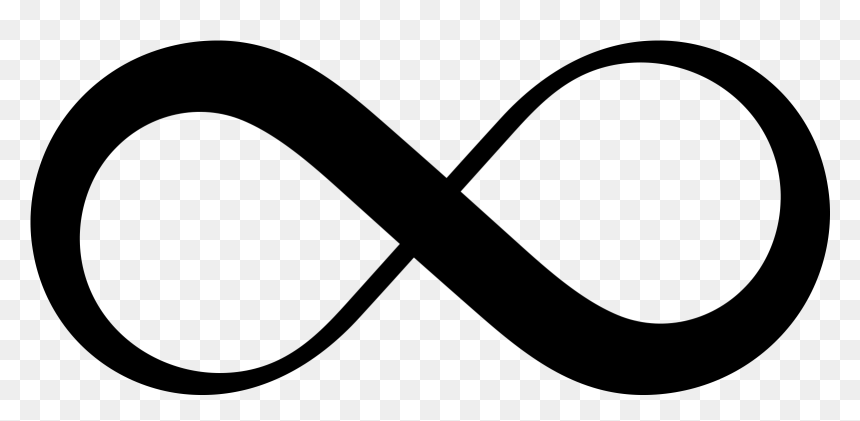 Black Infinite Symbol, HD Png Download - infinite png