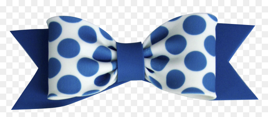 Fondant Bows Large Dot Print Blue - Polka Dot, HD Png Download - blue dot png