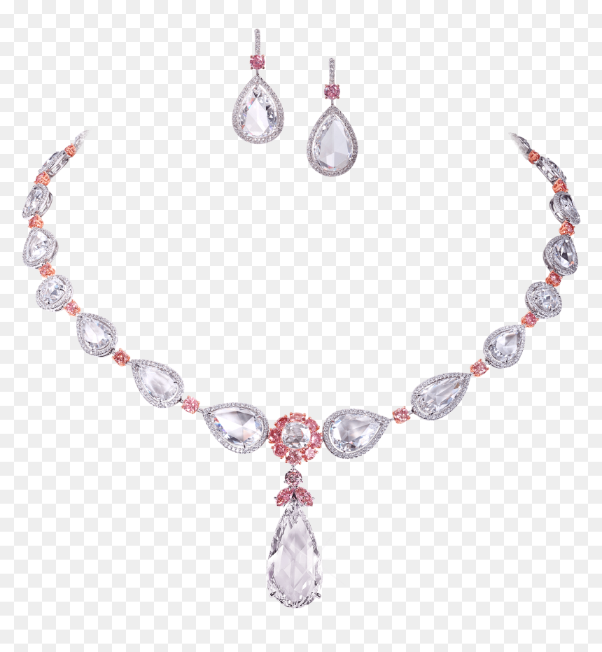 Necklace, HD Png Download - diamond necklace png