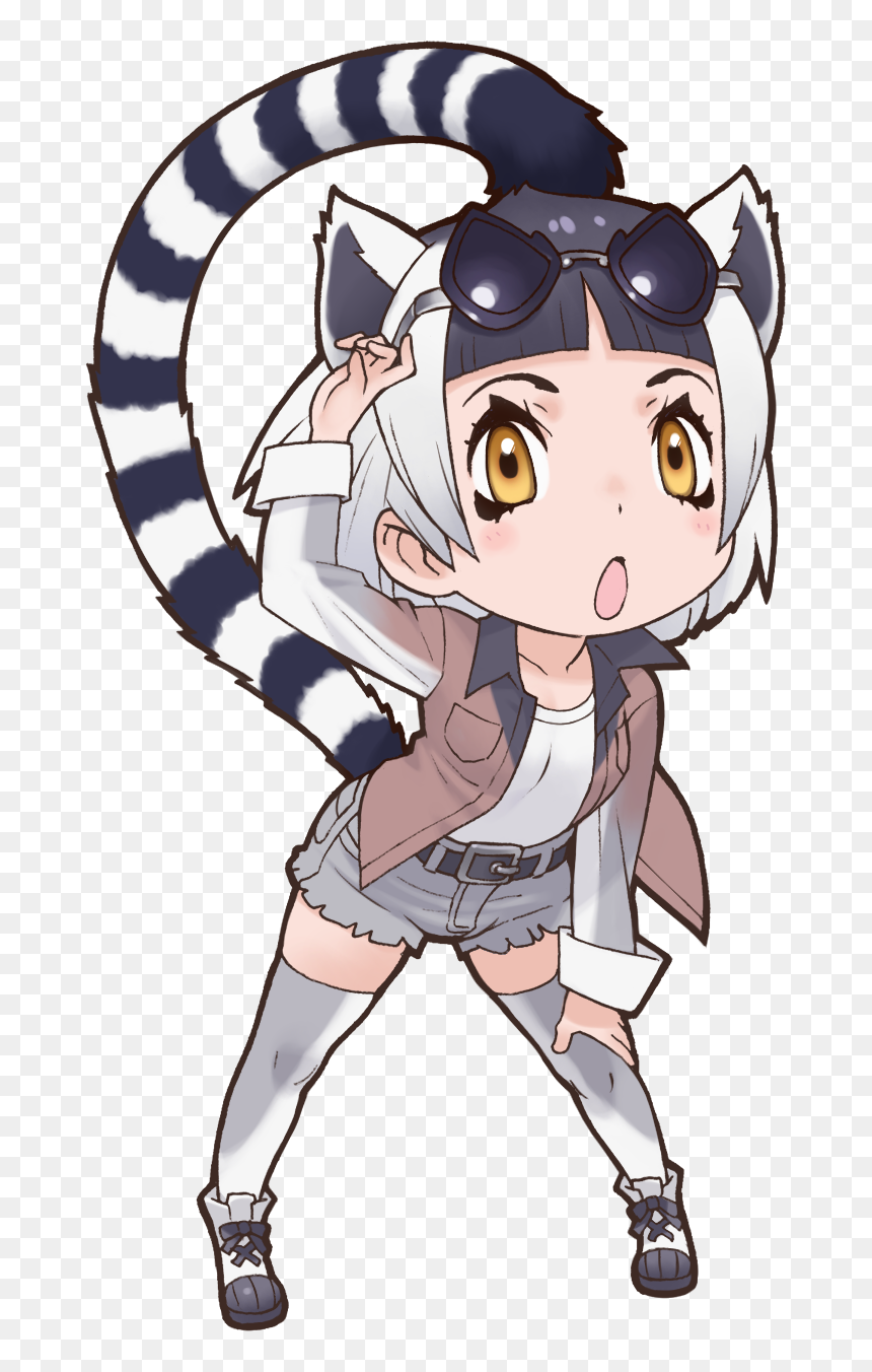 Ring-tailed Lemuroriginal - Kemono Friends Ring Tailed Lemur, HD Png Download - lemur png