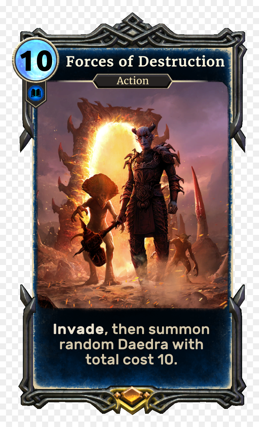 Elder Scrolls - Elder Scrolls Legends Jaws Of Oblivion Cards, HD Png Download - destruction png