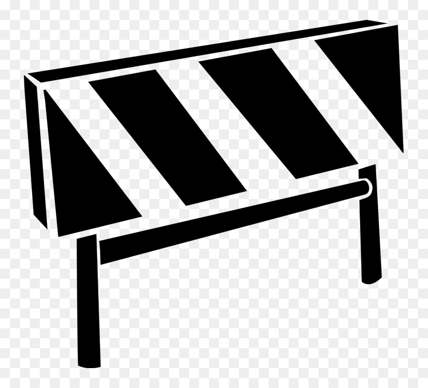 Vector Illustration Of Construction Industry Barrier, HD Png Download - road vector png