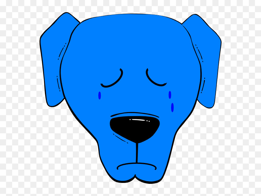 Cartoon Dog Face, HD Png Download - sad mouth png
