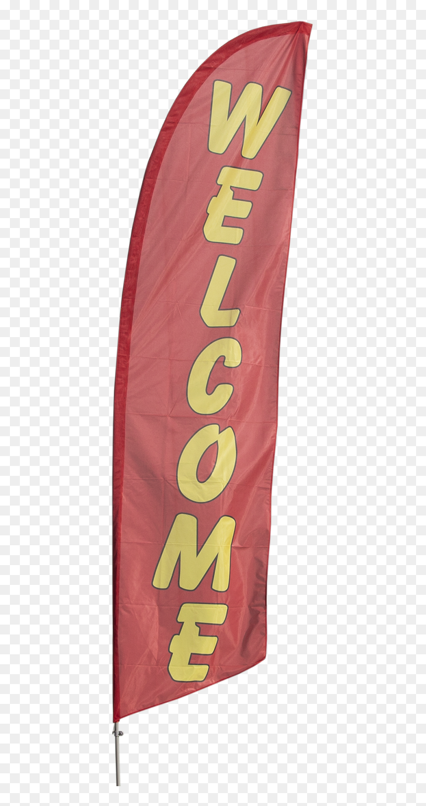 Welcome Customers With Our Yellow On Red "welcome - Carmine, HD Png Download - welcome banner png