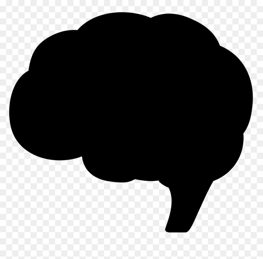 Scalable Vector Graphics Silhouette Clip Art Illustration, HD Png Download - brain vector png