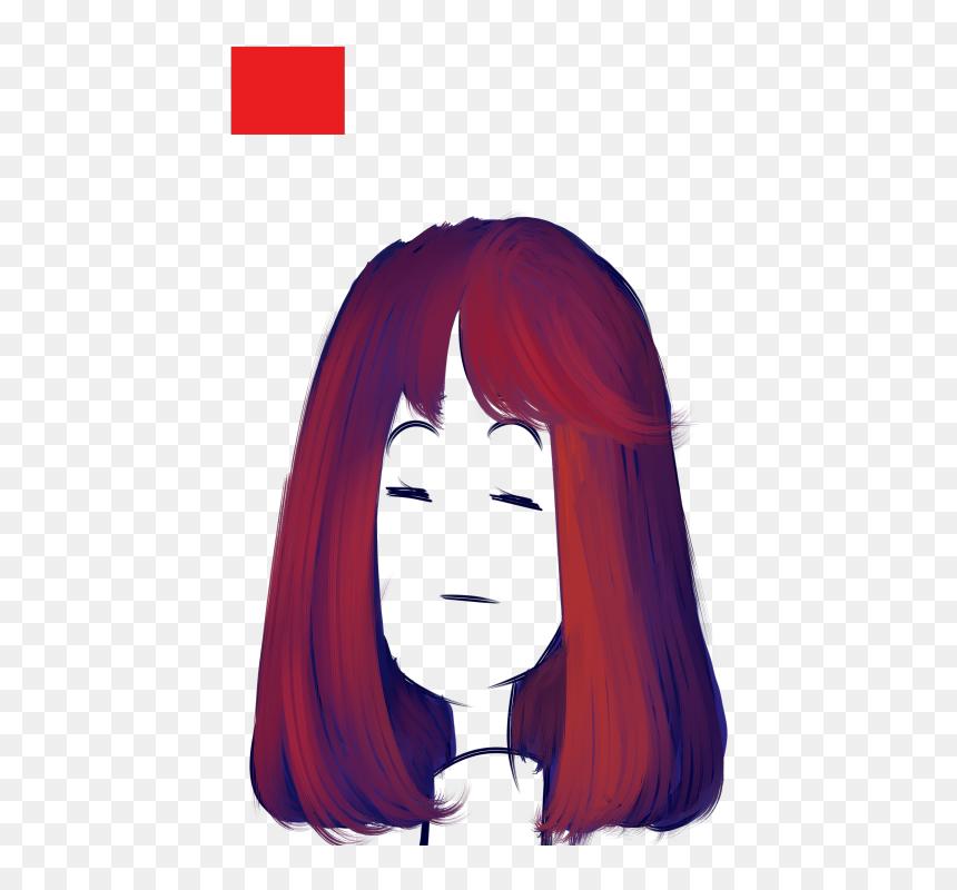 Image - Coloring Hair Paint Tool Sai, HD Png Download - paint stroke png tumblr
