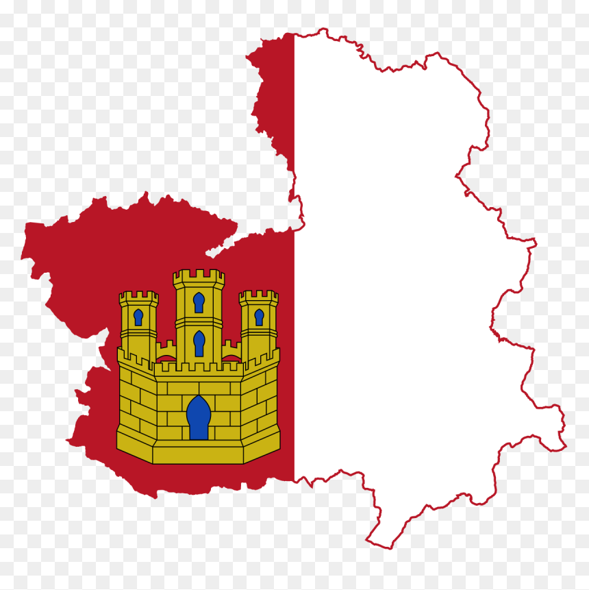 Castilla La Mancha Map Png, Transparent Png - mancha png