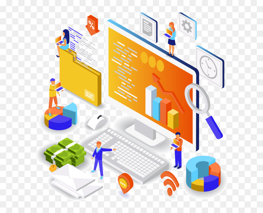 Digital Marketing Isometric - Digital Marketing Company, HD Png Download - digital marketing png