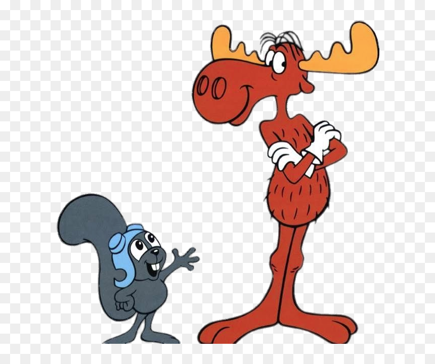 Rocky And Bullwinkle Friends - Bullwinkle Cartoon, HD Png Download - rocky png