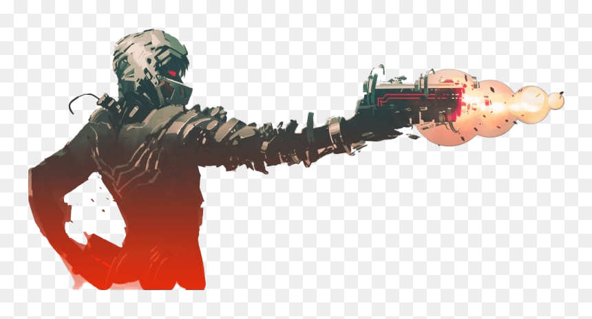 Cyberpunk Sci-fi Art Png Clipart - Fototapete Anime Waffe Soldat Fototapeten, Transparent Png - sci fi png