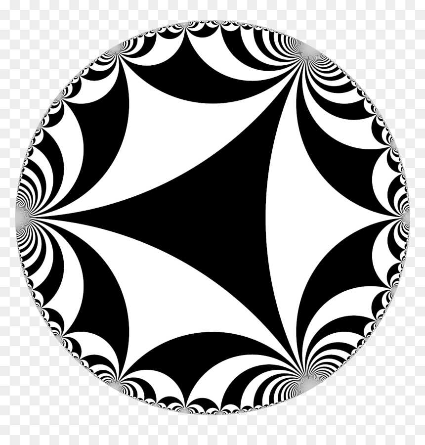 Infinite-order Triangular Tiling - Infinite Order Triangular Tiling, HD Png Download - infinite png