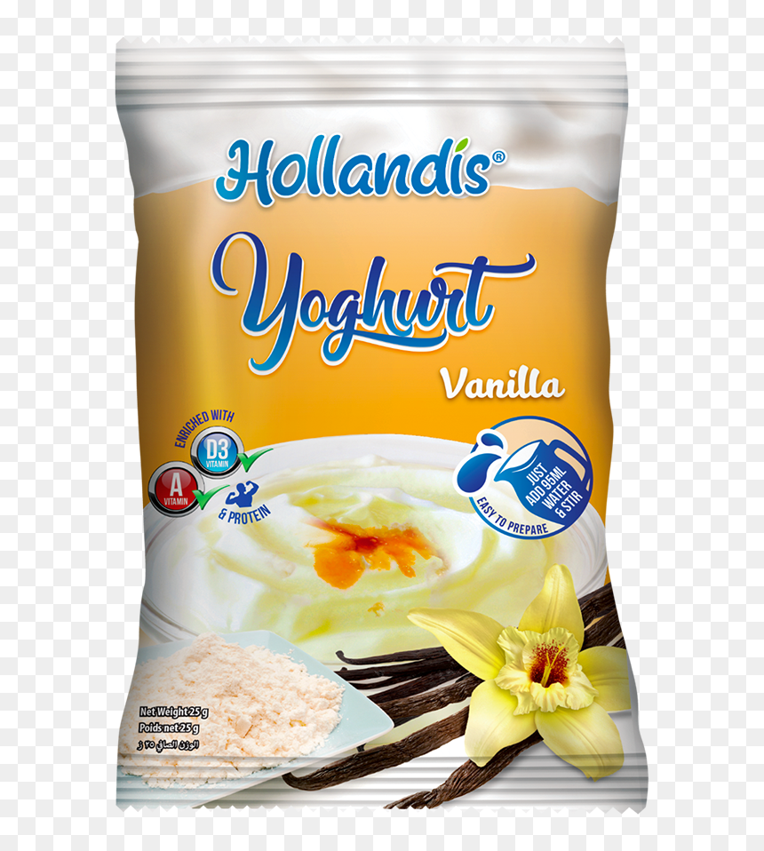 Hollandis Instant Vanilla Yoghurt Powder - Breakfast Cereal, HD Png Download - white powder png