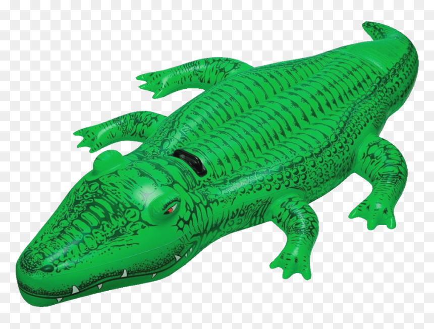 Aligator Dmuchany Do Pływania Intex - Inflatable Crocodile, HD Png Download - aligator png