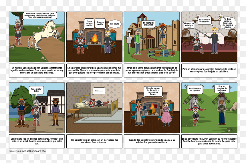 Don Quijote De La Mancha - Cartoon, HD Png Download - mancha png