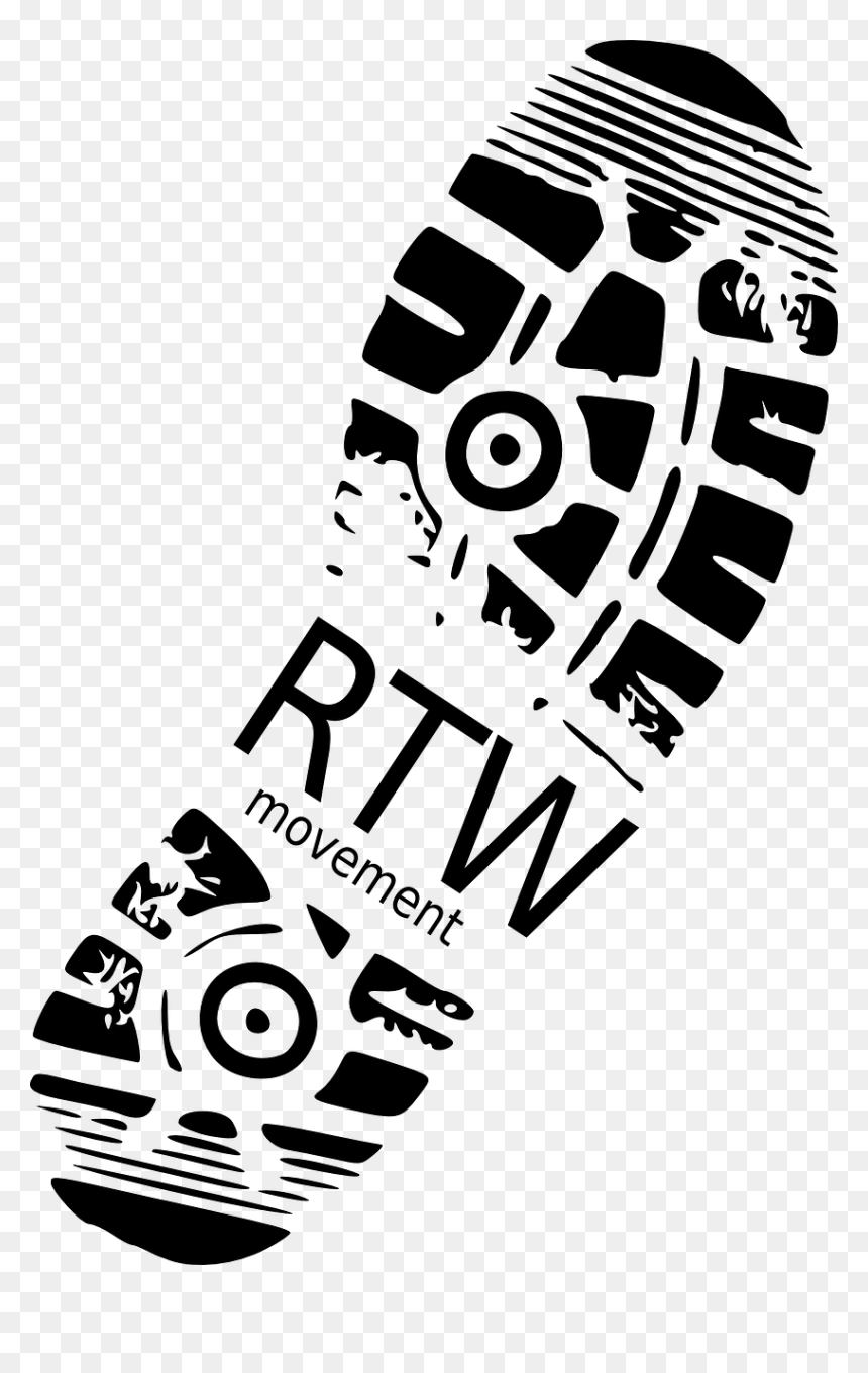 Shoe Print Clip Art, HD Png Download - foot print png