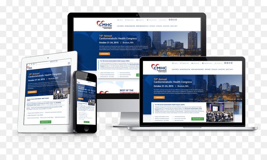 Elite Marketing Authority, Web Design Portfolio - Red Medical Website, HD Png Download - portfolio png