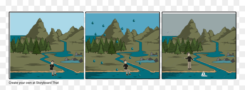 Comic De James Y El Melocoton Gigante, HD Png Download - paper boat png
