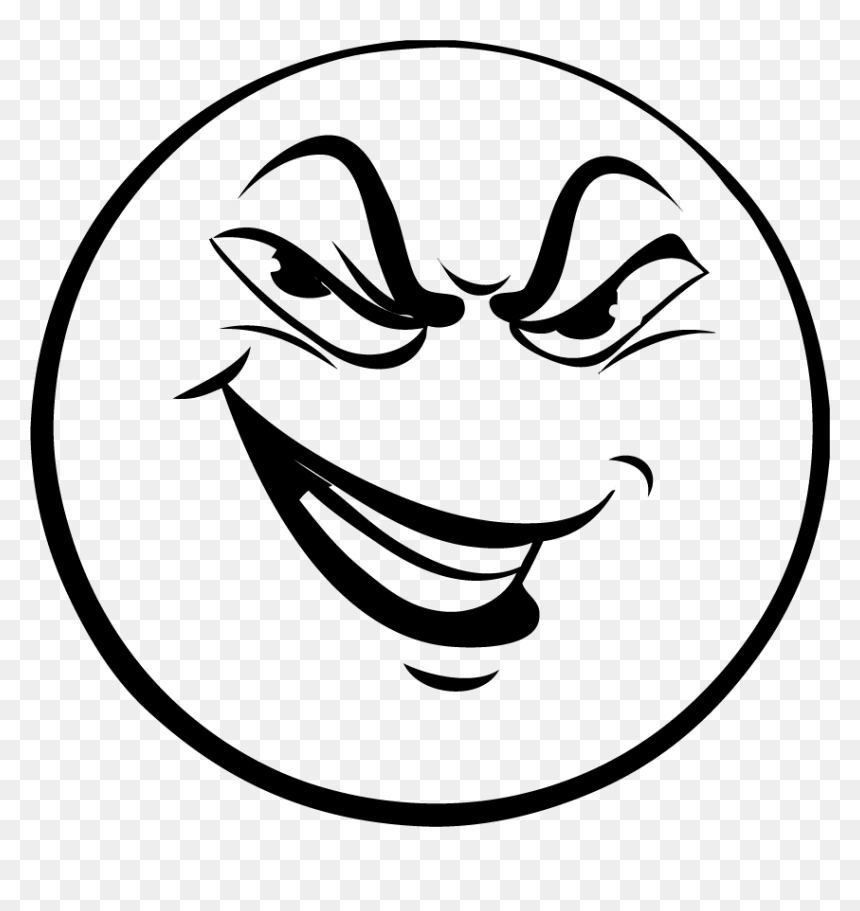 Злорадный Смайлик, HD Png Download - sad mouth png