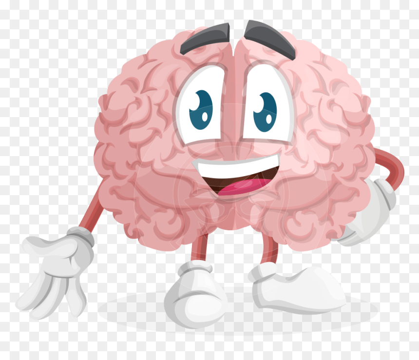 Brain Cartoon Sad, HD Png Download - brain vector png