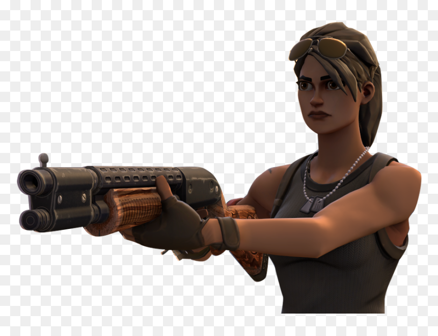 Guy With Gun - Assault Rifle, HD Png Download - guy with gun png