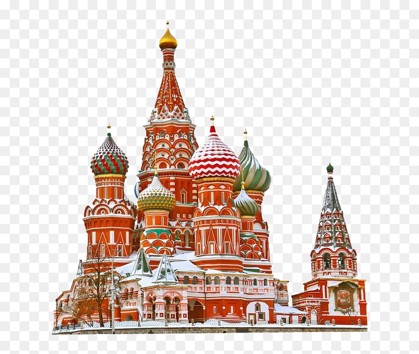 Russia Moscow Transparent - St. Basil's Cathedral, HD Png Download - lenin png