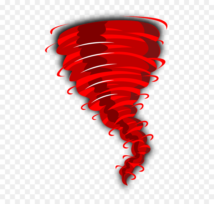 Transparent Red Swirl Png - Tornado Clip Art, Png Download - red swirl png
