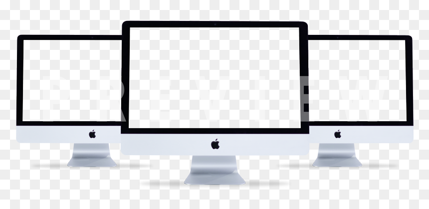 Led-backlit Lcd Display, HD Png Download - imac mockup png
