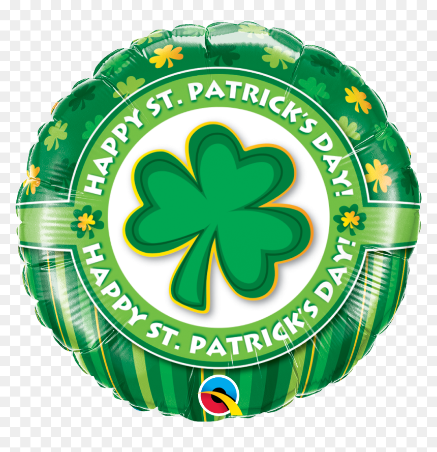 Happy St Patricks Day Foil Balloon 1pc Clipart (600x593), - Happy St Patrick's Day Round Large, HD Png Download - happy st patrick's day png